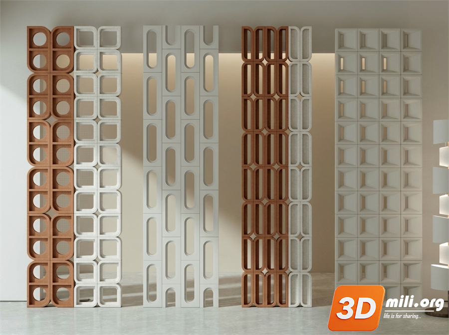 Folding screen Skp Files 